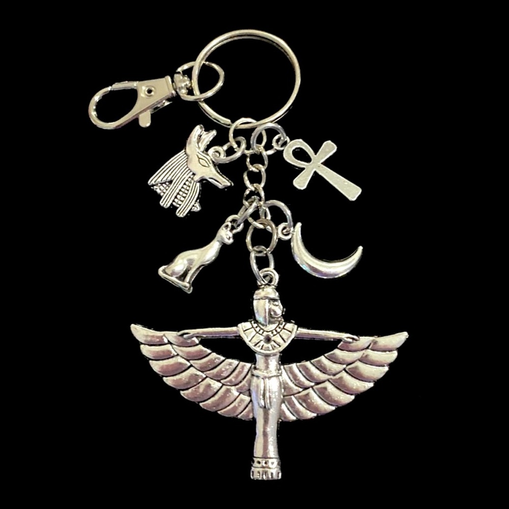 Egyptian Goddess Isis Keychain Bag Charm